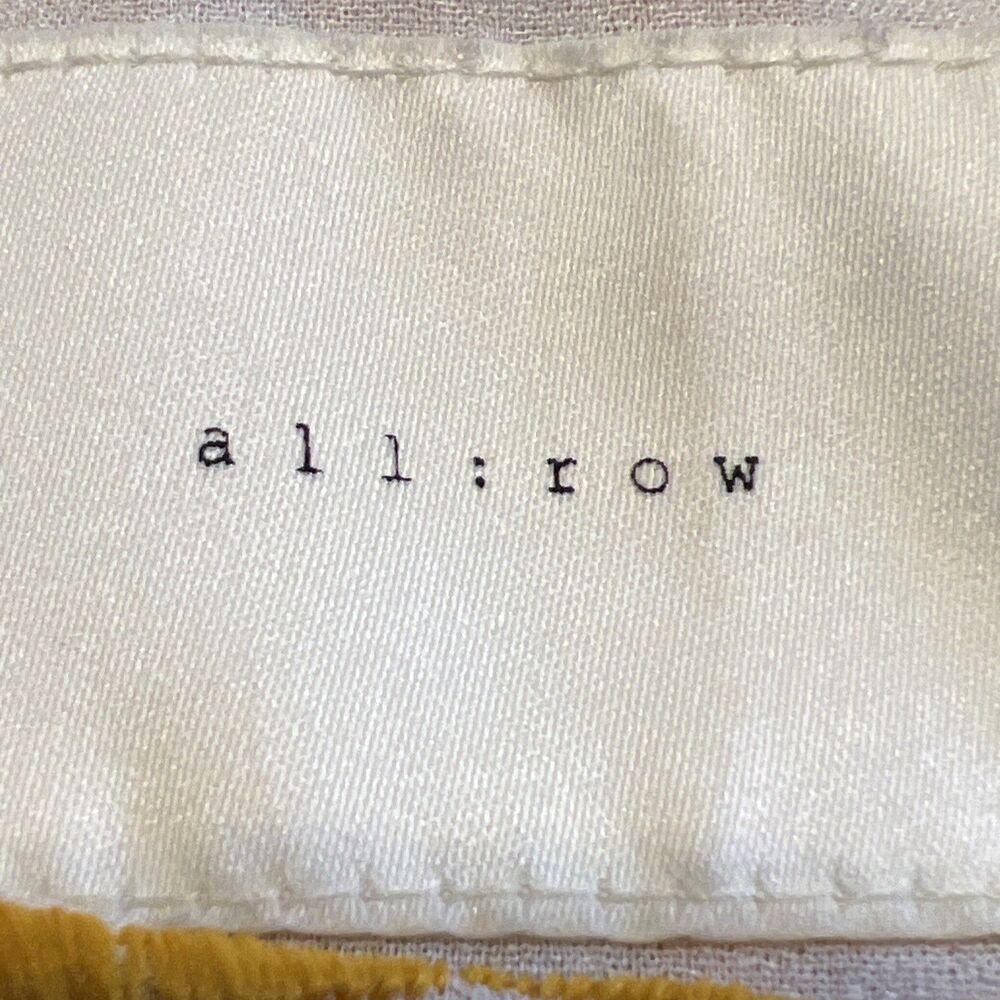 All:Row 60's Inspired Yellow & White Embroidered Retro Mini Dress Size 12 - Picture 7 of 9